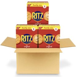 RITZ Original Crackers, Family Size, 3 Boxes